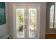 Beautiful double front doors with decorative glass panels and elegant design at 2206 Green Oaks Ln, Tampa, FL 33612