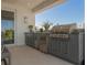 Outdoor kitchen with built-in grill and bar, offering a perfect space for outdoor dining and entertaining at 3418 Overlook Ne Dr, St Petersburg, FL 33703