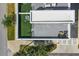 Aerial view of rooftop terrace with outdoor seating and turf, providing a private outdoor oasis at 401 N Oregon Ave # 1, Tampa, FL 33606