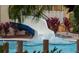 Water rushes down the water slide at the community pool and into the sparkling blue water at 513 Manns Harbor Dr, Apollo Beach, FL 33572