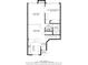 Detailed first floor plan featuring a spacious living room, dining area, kitchen, and flex room/bedroom 3 at 6140 Sun Blvd # 5, St Petersburg, FL 33715