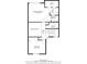 Second floor plan featuring a primary bedroom, additional bedroom, and three bathrooms, plus walk in closet at 6140 Sun Blvd # 5, St Petersburg, FL 33715