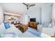 Bright living room featuring a modern ceiling fan, wooden floors and an open floor plan at 700 S Harbour Island Blvd # 404, Tampa, FL 33602