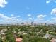 A beautiful clear shot of the city skyline taken from a high vantage point at 800 S Dakota Ave # 221, Tampa, FL 33606