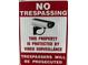 Sign indicating that the property is protected by video surveillance at 800 S Dakota Ave # 221, Tampa, FL 33606