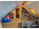 Spacious exercise room featuring a treadmill, weight bench, and carpeted flooring at 8910 Eagle Watch Dr, Riverview, FL 33578