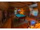 Rustic game room with a pool table at 8910 Eagle Watch Dr, Riverview, FL 33578