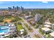 Elevated view of the property, showing its convenient access to downtown, green spaces, and neighborhood features at 920 N Shore Ne Dr, St Petersburg, FL 33701