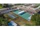Overhead view of the shuffleboard courts and recreation areas at 10034 64Th N Ave # 14, St Petersburg, FL 33708