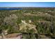 Expansive aerial view of a large lot surrounded by mature trees and a glimpse of the serene lake in the distance at 317 Old East Lake Rd, Tarpon Springs, FL 34688