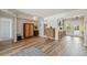 Spacious living room with hardwood floors, neutral decor, and an open concept design at 4126 Harrisburg Ne St, St Petersburg, FL 33703