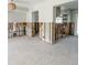 Remodeled living room showcases the framing, layout and plumbing of the design with modern elements such as lighting at 4126 Harrisburg Ne St, St Petersburg, FL 33703