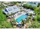 Aerial view of community pool at 5128 Admiral Pointe Dr, Apollo Beach, FL 33572