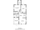 Detailed floorplan showcasing layout with bedrooms, kitchen, living area, screened porch and total square footage at 5758 20Th N Ave, St Petersburg, FL 33710