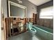 Vintage-style bathroom with a classic tub and toilet, with renovations in progress at 6305 Bahama Shores S Dr, St Petersburg, FL 33705