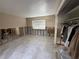 Bedroom with tile flooring and closet space, undergoing renovation at 6305 Bahama Shores S Dr, St Petersburg, FL 33705