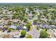 Charming residential neighborhood with well-kept houses and mature trees, captured from an aerial perspective at 7401 Kingston Dr, Tampa, FL 33619