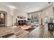 Inviting living room with a view of the pool area and modern decor at 9302 Deer Creek Dr, Tampa, FL 33647