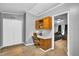 Cozy office nook featuring a desk, chair, built-in shelving, and lots of light at 10404 Hawk Ct, Riverview, FL 33578