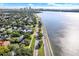 Scenic aerial view of the city skyline along the waterfront, with lush greenery at 1301 S Howard Ave # B24, Tampa, FL 33606