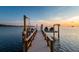 Private dock and boat lift provides direct access to the open water at 200 Driftwood W Dr, Palm Harbor, FL 34683