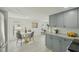 Stylish dining area next to a modern kitchen, perfect for everyday living and entertaining at 2111 E Ellicott St, Tampa, FL 33610