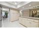 Spacious kitchen with granite countertops, custom cabinets, and open access to dining area at 3952 Applegate Cir, Brandon, FL 33511