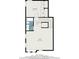 Second floor plan illustrating a bedroom, bathroom, hall and room layout totaling 3020 sq ft at 4782 Night Star Trl, Odessa, FL 33556