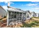 Cozy screened porch overlooking the lush backyard, perfect for relaxing outdoors at 5159 Sterling Manor Dr, Tampa, FL 33647