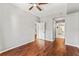 Bedroom with hardwood floors and an adjacent door at 700 S Harbour Island Blvd # 240, Tampa, FL 33602