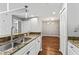 Well-equipped kitchen featuring granite countertops and stainless steel appliances, leading to living area at 700 S Harbour Island Blvd # 240, Tampa, FL 33602