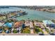Beautiful waterfront homes featuring private docks, lush landscaping, and stunning views of the bay at 8032 13Th S Ave, St Petersburg, FL 33707