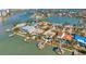 Gorgeous waterfront houses each boasting private docks and stunning pool areas for relaxation at 8032 13Th S Ave, St Petersburg, FL 33707