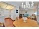 Open floor plan featuring a dining table in the foreground and living room with sofa in background at 8454 111Th St # 201, Seminole, FL 33772