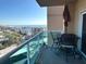 Enjoy breathtaking ocean views from this private balcony with stylish patio furniture and ample seating at 880 Mandalay Ave # S514, Clearwater Beach, FL 33767