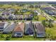 A view of a neighborhood with backyard swimming pools, green spaces and community amenities at 14885 Caravan Ave, Odessa, FL 33556