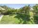 This well-maintained backyard offers privacy and green space, with lush landscaping and a view of the surrounding nature at 2468 Coco Palm Cir, Wesley Chapel, FL 33543