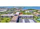 Aerial shot of complex; a premier waterfront community with ample parking and lush landscaping at 2700 Bayshore Blvd # 4204, Dunedin, FL 34698
