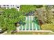 Aerial view of shuffleboard with greenery at 2700 Bayshore Blvd # 4204, Dunedin, FL 34698