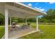 Community picnic area with picnic tables, BBQ and covered seating at 3226 Cordoba Ranch Blvd, Lutz, FL 33559