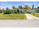 Single story home featuring a well-maintained lawn, mature trees, and a long driveway at 4509 N Saint Vincent St, Tampa, FL 33614