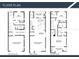 Detailed floor plan showcasing the layout of the home's three floors at 4509 W North A St # 1, Tampa, FL 33609