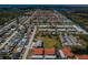 Aerial view of the neighborhood showcasing a Gathering friendly community near the water at 9980 Eagles Point Cir # 1, Port Richey, FL 34668