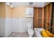 Unfinished bathroom shows the studs behind the tub and the drywall work at 9980 Eagles Point Cir # 1, Port Richey, FL 34668