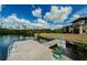 Private boat dock offers river access and neighborhood waterfront views at 9980 Eagles Point Cir # 1, Port Richey, FL 34668