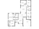 Detailed floor plan showcasing the layout of a house with bedrooms, bathrooms, and living areas at 12335 Yellow Rose Cir, Riverview, FL 33569