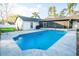 Backyard pool and patio area, great for outdoor enjoyment and entertaining at 12335 Yellow Rose Cir, Riverview, FL 33569