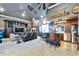 This entertainment space features a custom wet bar and lounging area at 1408 Alhambra Dr, Apollo Beach, FL 33572