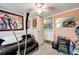 Small bedroom featuring closet, window, and adjacent room at 1710 7Th Sw St # 95, Ruskin, FL 33570