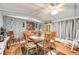Cozy dining area with stone accent wall and decorative wall art at 1710 7Th Sw St # 95, Ruskin, FL 33570
